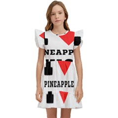 I Love Pineapple Juice Kids  Winged Sleeve Dress by ilovewhateva