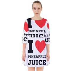 I Love Pineapple Juice Smock Dress by ilovewhateva