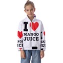 I love mango juice  Kids  Half Zip Hoodie View1