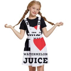 I Love Watermelon Juice Kids  Apron Dress