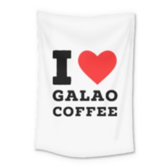 I Love Galao Coffee Small Tapestry by ilovewhateva