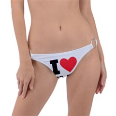 I Love Flat White Ring Detail Bikini Bottoms by ilovewhateva