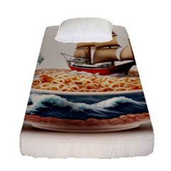 Noodles Pirate Chinese Food Food Fitted Sheet (single Size) by Ndabl3x