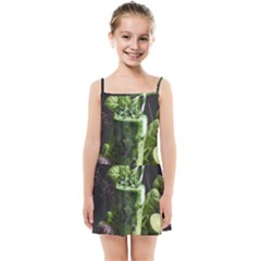 Drink Spinach Smooth Apple Ginger Kids  Summer Sun Dress by Ndabl3x