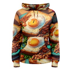 Breakfast Egg Beans Toast Plate Women s Pullover Hoodie by Ndabl3x