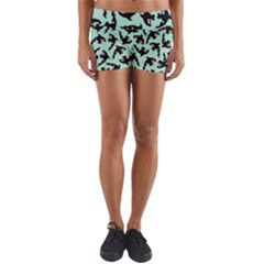 Orca Killer Whale Fish Yoga Shorts by Ndabl3x