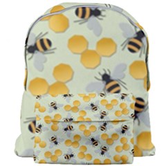 Honey Bee Bees Pattern Giant Full Print Backpack by Ndabl3x