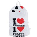 I love frappe coffee Foldable Lightweight Backpack View1