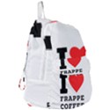 I love frappe coffee Foldable Lightweight Backpack View3