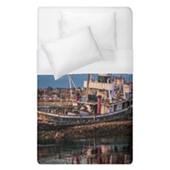 End Of The World: Nautical Memories At Ushuaia Port, Argentina Duvet Cover (single Size) by dflcprintsclothing