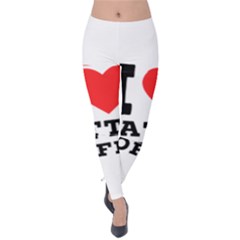 I Love Latte Coffee Velvet Leggings by ilovewhateva