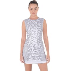 Joy Division Unknown Pleasures Lace Up Front Bodycon Dress by Wav3s