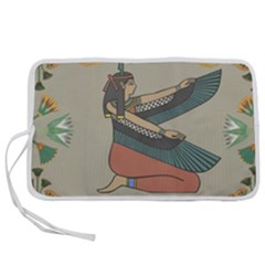 Egyptian Woman Wing Pen Storage Case (l) by Wav3s