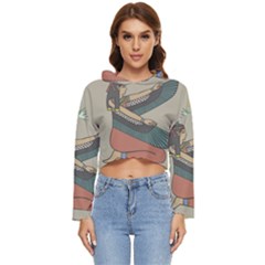 Egyptian Woman Wing Women s Lightweight Cropped Hoodie by Wav3s