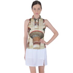 Egyptian Architecture Column Women s Sleeveless Polo Tee