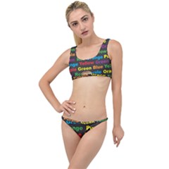 Red-yellow-blue-green-purple The Little Details Bikini Set