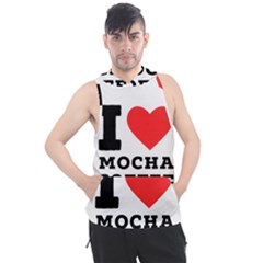 I Love Mocha Coffee Men s Sleeveless Hoodie by ilovewhateva