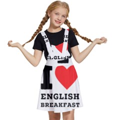 I Love English Breakfast  Kids  Apron Dress by ilovewhateva