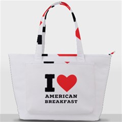 I Love American Breakfast Back Pocket Shoulder Bag  by ilovewhateva