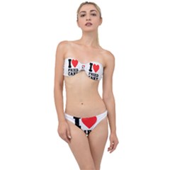 I Love Fried Cake  Classic Bandeau Bikini Set