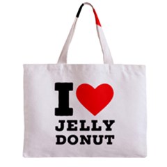 I Love Jelly Donut Zipper Mini Tote Bag by ilovewhateva