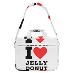 I Love Jelly Donut Macbook Pro 16  Shoulder Laptop Bag by ilovewhateva