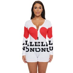 I Love Jelly Donut Long Sleeve Boyleg Swimsuit by ilovewhateva