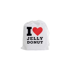 I Love Jelly Donut Drawstring Pouch (xs) by ilovewhateva