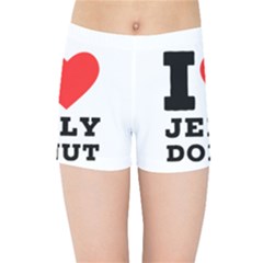 I Love Jelly Donut Kids  Sports Shorts by ilovewhateva