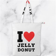 I Love Jelly Donut Double Zip Up Tote Bag by ilovewhateva