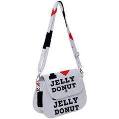 I Love Jelly Donut Saddle Handbag by ilovewhateva