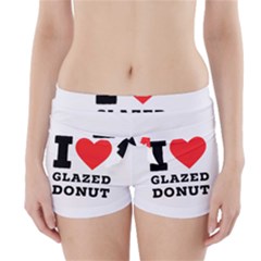 I Love Glazed Donut Boyleg Bikini Wrap Bottoms by ilovewhateva