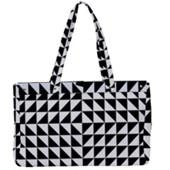 Optical Illusion Black Canvas Work Bag by Ndabl3x