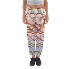 Map Europe Globe Countries States Women s Jogger Sweatpants by Ndabl3x