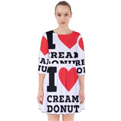 I Love Cream Donut  Smock Dress by ilovewhateva