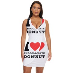 I Love Chocolate Donut Draped Bodycon Dress by ilovewhateva