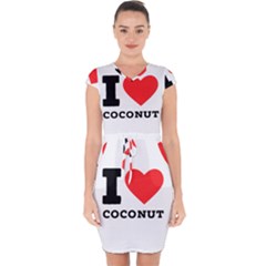 I Love Coconut Capsleeve Drawstring Dress  by ilovewhateva