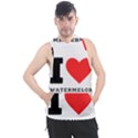 I love watermelon  Men s Sleeveless Hoodie View1