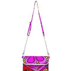 Stained Glass Love Heart Mini Crossbody Handbag by Vaneshart