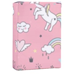 Cute-unicorn-seamless-pattern Playing Cards Single Design (rectangle) With Custom Box by Vaneshart