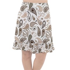 Paisley Pattern Background Graphic Fishtail Chiffon Skirt by Vaneshop