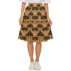 Camel Palm Tree Classic Short Skirt by Vaneshop