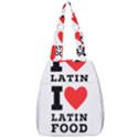 I love Latin food Center Zip Backpack View1