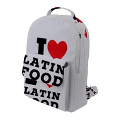 I Love Latin Food Flap Pocket Backpack (large) by ilovewhateva