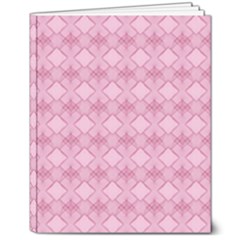 Pattern Print Floral Geometric 8  X 10  Hardcover Notebook by Vaneshop