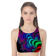 Abstract Piece Color Tank Bikini Top