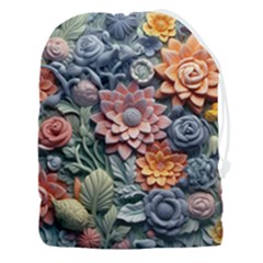 3d Flower Bloom Embossed Pattern Drawstring Pouch (3xl)