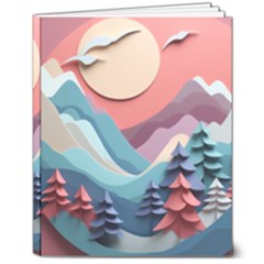 Paper Art Pastel 8  X 10  Hardcover Notebook