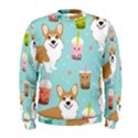 Welsh Corgi Boba Tea Bubble Cute Kawaii Dog Breed Men s Sweatshirt View1