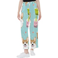 Welsh Corgi Boba Tea Bubble Cute Kawaii Dog Breed Women s Pants  by Wav3s